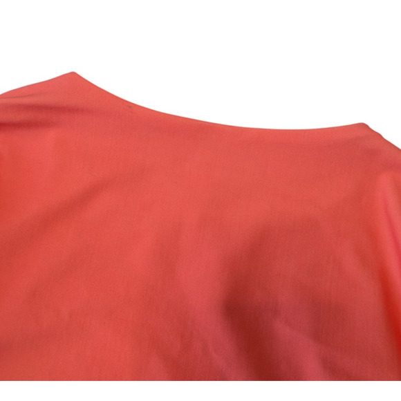 Maaji Cali Sunset Ada Long Sleeve Bikini Top Size Small Reversible Coral Orange - Picture 9 of 10